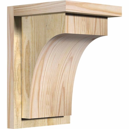 Ekena Millwork Huntington Rough Sawn Corbel w/Backplate, Douglas Fir, 8"W x 8"D x 12"H COR08X08X12HUN01RDF
